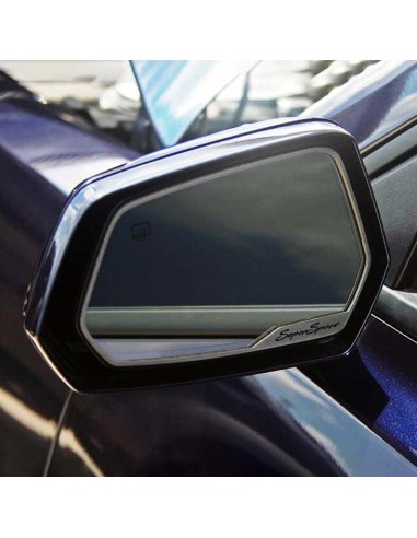 2010-2013 Camaro SS - Side View Mirror Trim SuperSport Style 2Pc - Brushed Stainless Steel pour bénéficier 