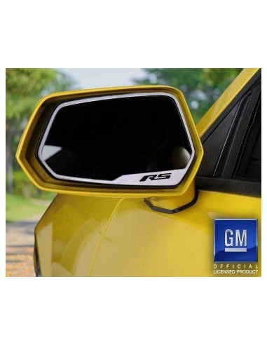 2010-2013 Camaro RS - Side View Mirror Trim RS Style 2Pc - Brushed Stainless Steel Paris Déstockage Promo