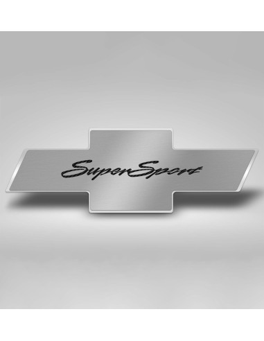 2010-2015 Camaro SS - Hood Badge w/Super Sport Emblem for Factory Pad - Stainless Les magasins à Paris