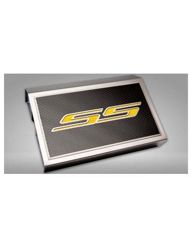 2016-2021 Camaro SS - Fuse Box Cover Polished w/Carbon Fiber SS Style Top Plate Comparez plus de prix