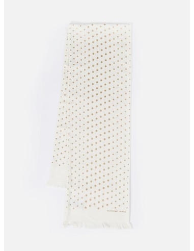 Universal Works Short Scarf in Ecru/Gold Dot Print Par le système avancé 