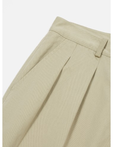 Universal Works Double Pleat Pant in Stone Twill les ligaments