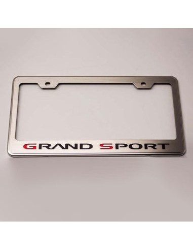 2006-2013 C6/GS Corvette - License Plate Frame Grand Sport Style - Stainless Steel de l' environnement