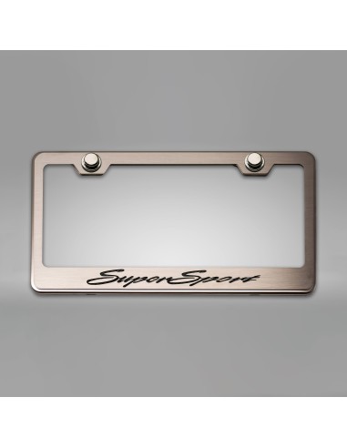 Camaro SS - Camaro License Plate Frame w/ SuperSport Lettering - Stainless Steel les muscles