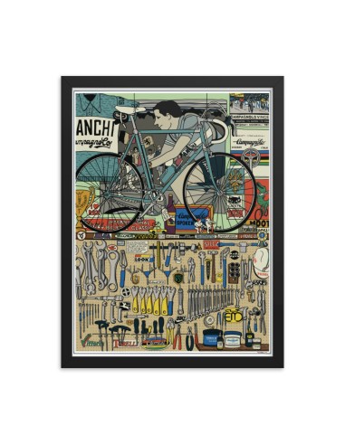 Service de Velo - Framed poster les muscles