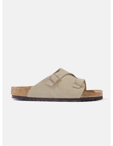 Birkenstock Zürich in Taupe Suede les muscles